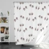 Dinosaur Footprint Paw Pattern Shower Curtain