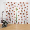 Dirty Animal Paw Prints Curtain