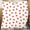 Dirty Animal Paw Prints Quilt Blanket