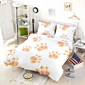 Dog Cute Paw Design Bedding Set