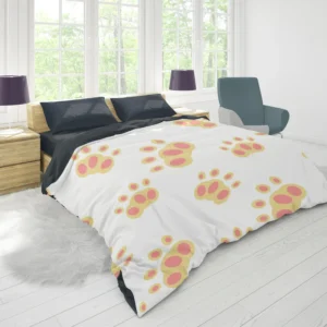 Dog Cute Paw Design Duvet Cover 1