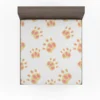 Dog Cute Paw Design Fitted Sheet