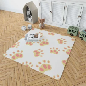 Dog Cute Paw Design Rug 1