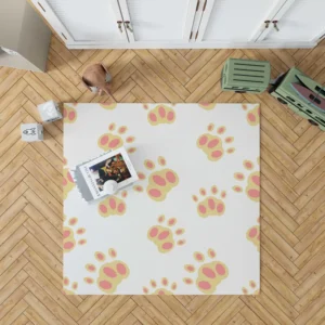 Dog Cute Paw Design Rug