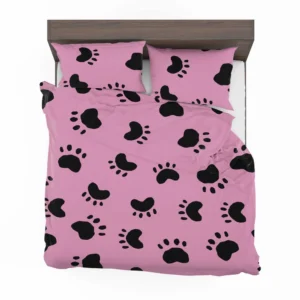 Dog Paw Print Cute Template Bedding Set 2