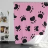 Dog Paw Print Cute Template Shower Curtain