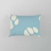 Dog Paw Prints Light Blue Pillow Case