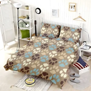 Dog Paw Trance Design Bedding Set