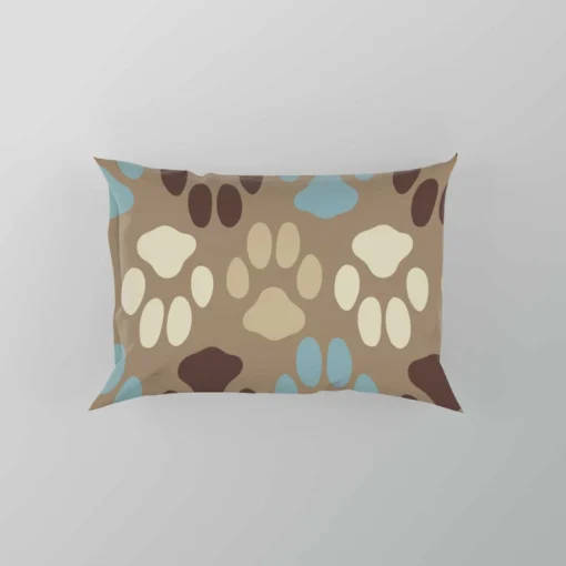 Dog Paw Trance Design Pillow Case