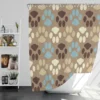 Dog Paw Trance Design Shower Curtain