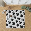 Dog Trace Black & White Rug