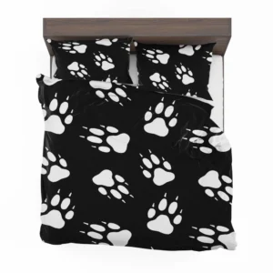 Dog Wolf Paw Seamless Bedding Set 2