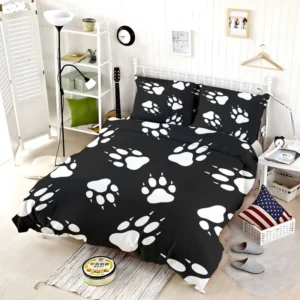 Dog Wolf Paw Seamless Bedding Set