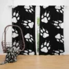 Dog Wolf Paw Seamless Curtain