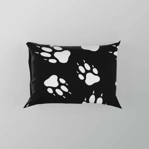 Dog Wolf Paw Seamless Pillow Case