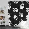 Dog Wolf Paw Seamless Shower Curtain