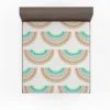 Doodle Rainbows Decorative Pattern Fitted Sheet