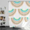 Doodle Rainbows Decorative Pattern Shower Curtain