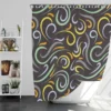 Doodle Wavy Seamless Pattern Shower Curtain