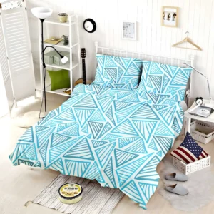 Duotone Glitch Background Bedding Set