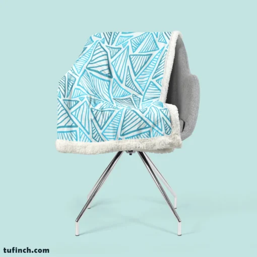 Duotone Glitch Background Sherpa Fleece Blanket 2