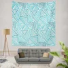 Duotone Glitch Background Wall Tapestry