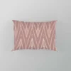 Dusty Rose Luxury Chevron Pillow Case