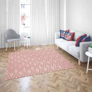 Dusty Rose Luxury Chevron Rug 2