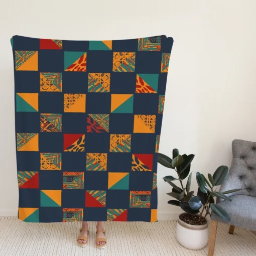 East Africa Pattern Fleece Blanket