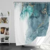 Elegant Alcohol Ink Gold Shower Curtain