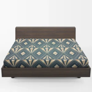 Elegant Art Deco Gradient Pattern Fitted Sheet 1