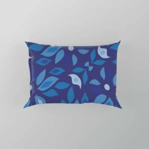 Elegant Blue Floral Pattern Pillow Case