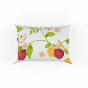 Elegant Botanical Fruit Pattern Pillow Case