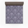 Elegant Embossed Damask Design Fitted Sheet