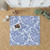 Elegant Floral Swirl Damask Rug