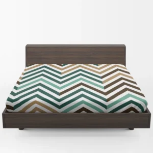 Elegant Geometric Zigzag Style Fitted Sheet 1