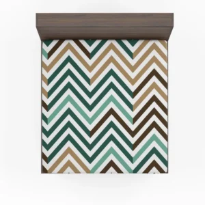 Elegant Geometric Zigzag Style Fitted Sheet