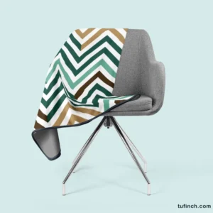 Elegant Geometric Zigzag Style Fleece Blanket 2