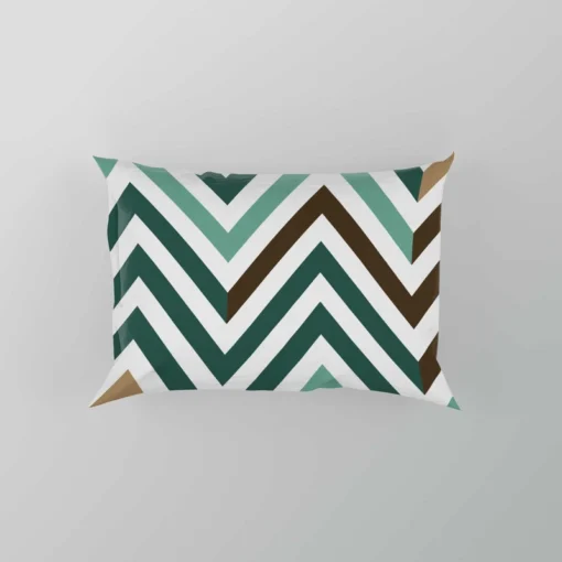 Elegant Geometric Zigzag Style Pillow Case