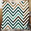 Elegant Geometric Zigzag Style Quilt Blanket