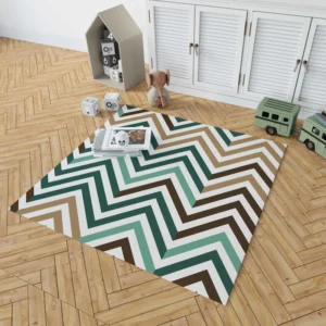 Elegant Geometric Zigzag Style Rug 1