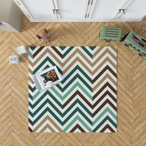 Elegant Geometric Zigzag Style Rug