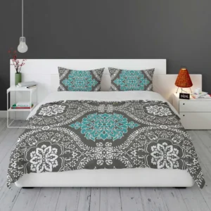 Elegant Indian Batik Pattern Bedding Set 1