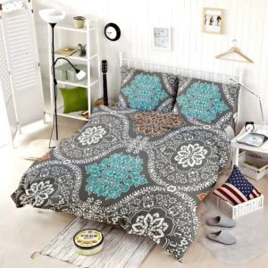 Elegant Indian Batik Pattern Bedding Set