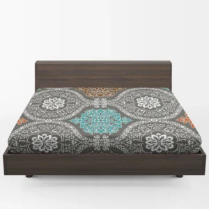 Elegant Indian Batik Pattern Fitted Sheet 1