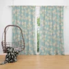 Elegant Leaves Design Curtain