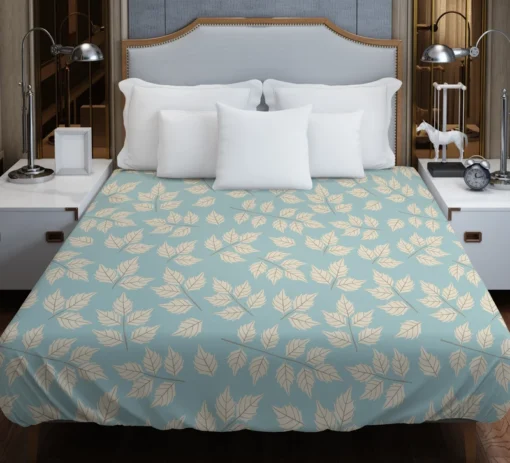 Elegant Leaves Design Duvet Cover