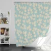 Elegant Leaves Design Shower Curtain