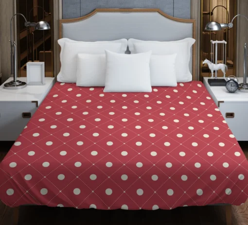 Elegant Luxury Polka Dots Duvet Cover