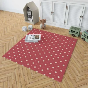 Elegant Luxury Polka Dots Rug 1